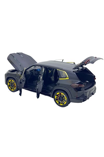 JPT Macheta BMW XM negru 1:24 cu fum, lumini, sunet, resort, deschide toate usile