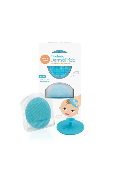 FridaBaby Perie de baie, FridaBaby, DermaFrida, Din silicon, Cu peri moi si bile de masaj