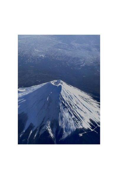 OEM Tablou Canvas, 'Vârful muntelui învăluit în zăpadă', 39 x 54 cm