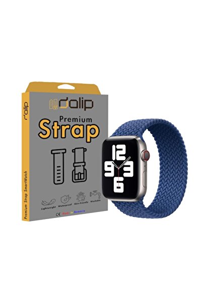 dalip Curea pentru Apple Watch 42/44 mm, One-Piece, Silicon, Bleumarin