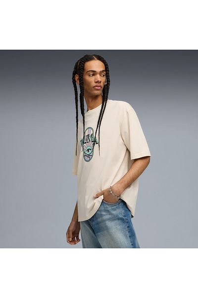 Puma Graphic Men's Cream T-Shirt