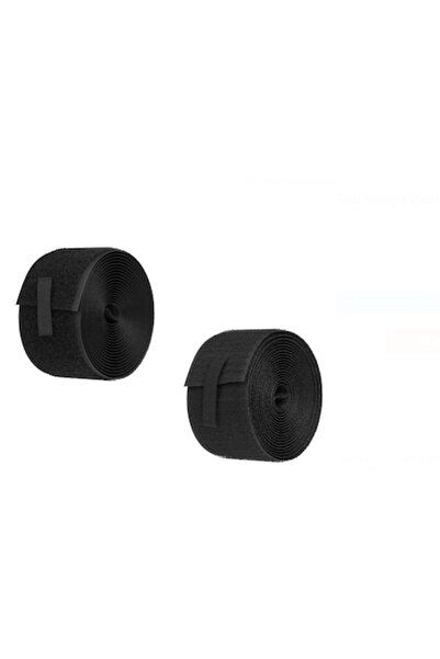 Dali Bandă adezivă Velcro, multifuncțională, 3x500cm, cârlige și bucle, neagră