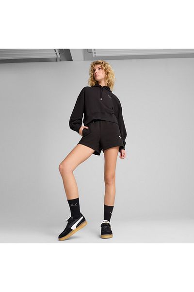 Puma Wardrobe Essentials Relaxed Women's Black Sweatshirt