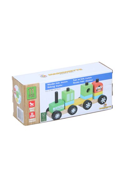 Marionette Wooden construction set Tractor 11 pieces