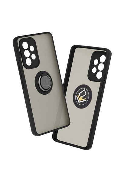 Dali Protective Case Compatible with Samsung Galaxy A53 5G, Glinth Series, Magnetic Ring, TPU, Black-Tran