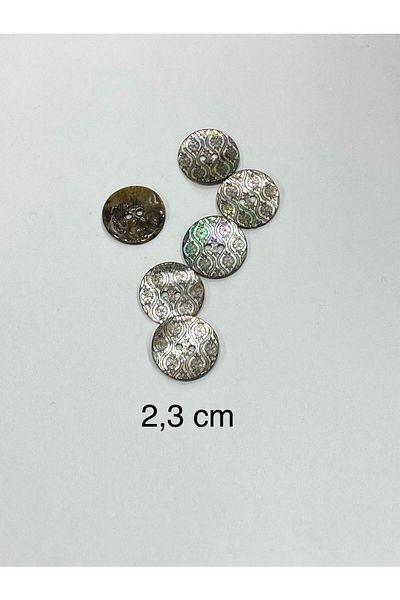 karantuhafiye مجموعة أزرار عمل إيطالية مكونة من 6 قطع مقاس 2.3 سم