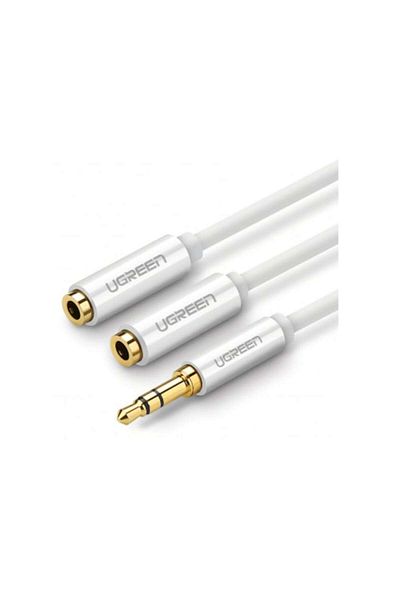 Dali Audio splitter adapter, 3.5mm Jack Male to 2x3.5mm Jack Female, 25cm, White