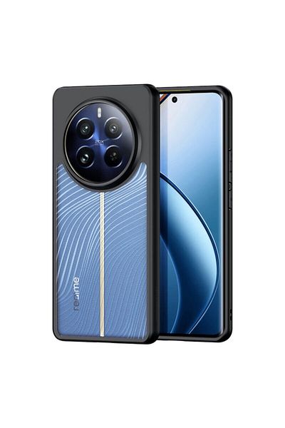 Dali Protective Case Compatible with Realme 12 Pro/12 Pro Plus, Aimo Series, Reinforced Edges, TPU, Black