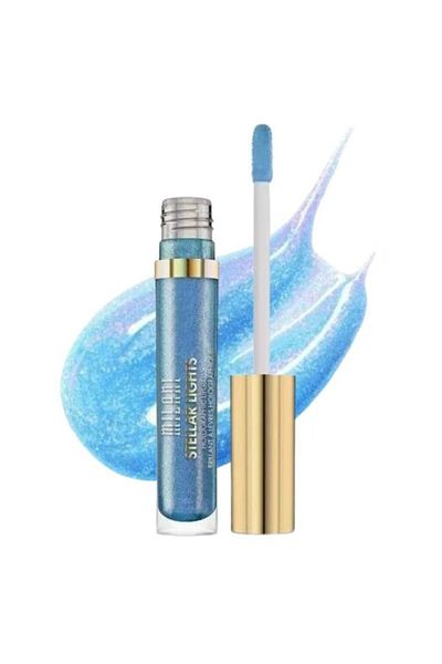 MILANI Stellar Lights Holographic Lip Gloss #02 Iridescent Blue – High-Shine, Non-Sticky, 6ml