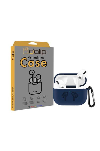 dalip Husă pentru Apple AirPods 3/AirPods Pro, StrongHanger, silicon, albastru marin