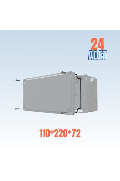 sebox Sıva Üstü Kare Buat Kutu 110x220x72 (24 Adet)