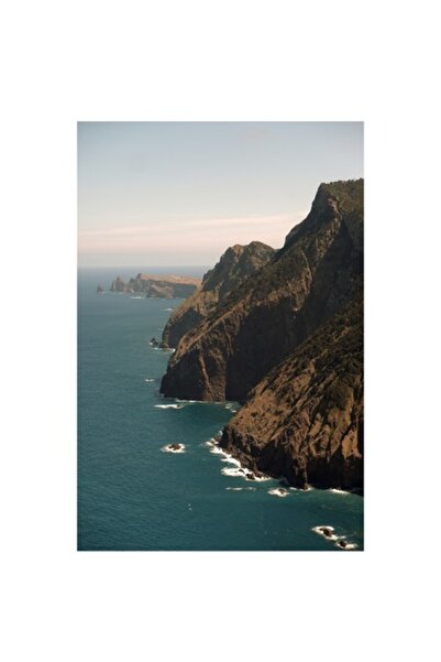 OEM Tablou Canvas, "O dupa-amiaza pe stancile coastei", 100 x 150cm