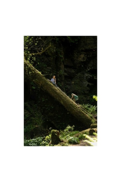 OEM Pictură pe pânză, „Copii explorând păduri verzi”, 50 x 90cm