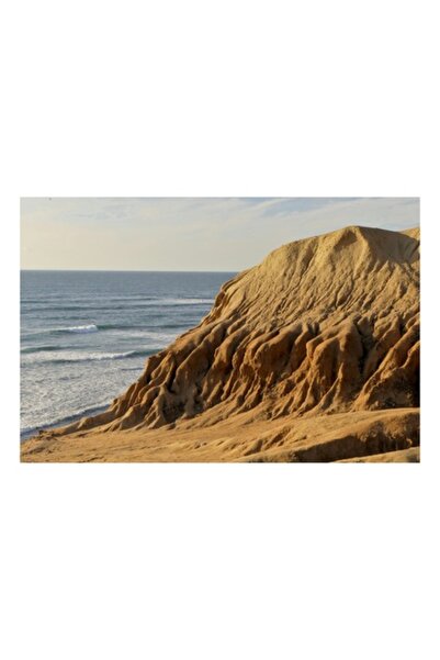 OEM Pictură pe pânză, „Țara sculptată de timp și mare”, Ocean, Valuri, Stânci...