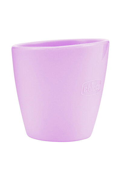 Chicco Baby Cupa Din silicon, Chicco, Cu margine inclinata, Silicon, Fara BPA, 6 luni+, Roz