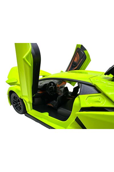 JPT Lamborghini Revuelto green model 1:24 with smoke, sound, lights, opens doors