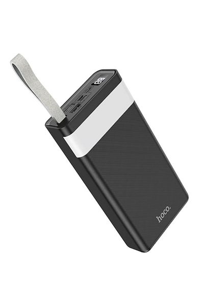 Hoco External Battery 30000mAh, 2xUSB, Micro-USB, Type-C, Lightning - - Black