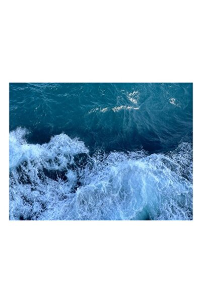 OEM Tablou Canvas, 'Valuri spumegand in largul oceanului'