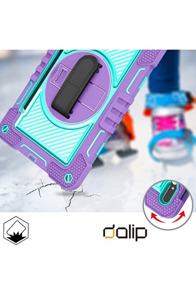 dalip Husă pentru tabletă Lenovo Tab M10 HD TB-X306F/TB-X306X, curea de umăr, silicon, violet