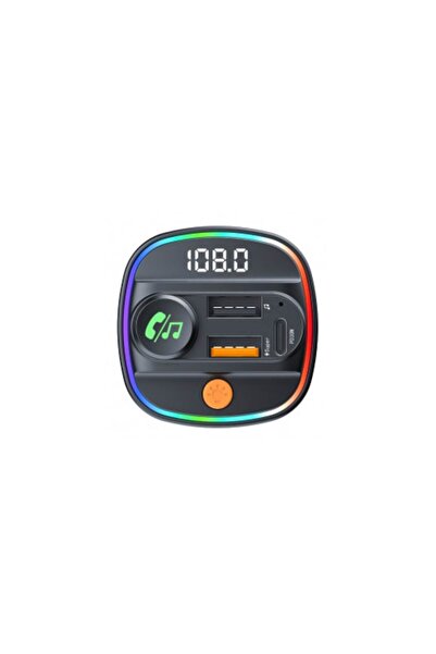 Baseus Modulator FM Baseus, connect to car cigarette lighter, 2xUSB-A, 1xUSB-C, T-Typed, Black