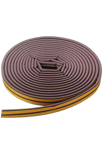 Dali Garnitură de etanșare autoadezivă pentru ferestre și uși, izolare fonică și termică, 9x6mm, 10m