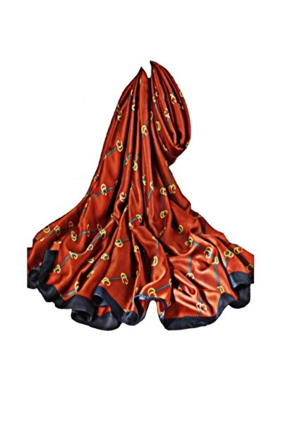 OEM Women's Scarf, Shawl Type, Large, Brick Color, 90x180 cm