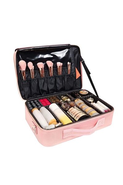 Dali Storage and transport bag for cosmetics and make-up accessories, multiple compartments, 25.5x23x9cm,