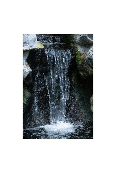 OEM Pictură pe pânză, „Cascada liniștită printre stânci verzi”