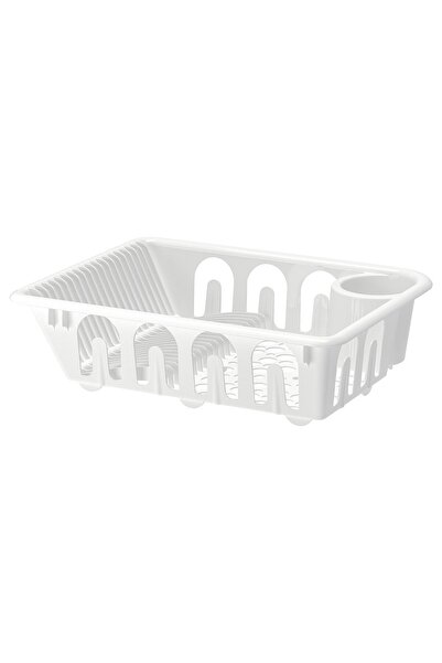 IKEA رف تجفيف الأطباق FLUNDRA، أبيض