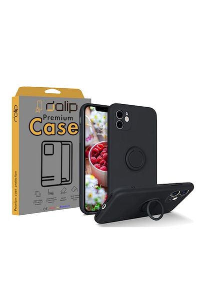 dalip Husa pentru Xiaomi Redmi 9A/ 9AT/ 9i, Strong Ring, Termoplastic, Negru