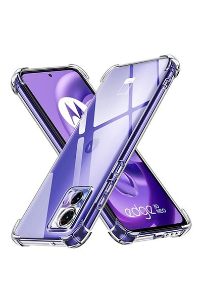 Dali Husă de protecție compatibilă cu Motorola Edge 30 Neo, rezistentă la șocuri, silicon transparent, colțuri întărite