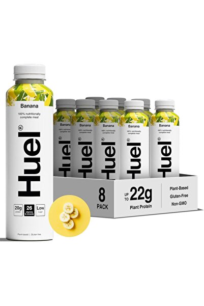 HUEL وجبة كاملة جاهزة للشرب بنكهة الموز - 8 × 500 مل