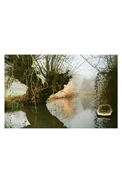 OEM Tablou Canvas, "Apele linistite ale diminetii de toamna", 150 x 100cm