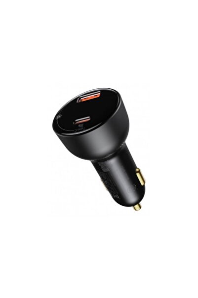 Baseus Încărcător auto, Baseus, 100W, 1xUSB A, 1xUSB Tip-C, 5A, ABS, Negru