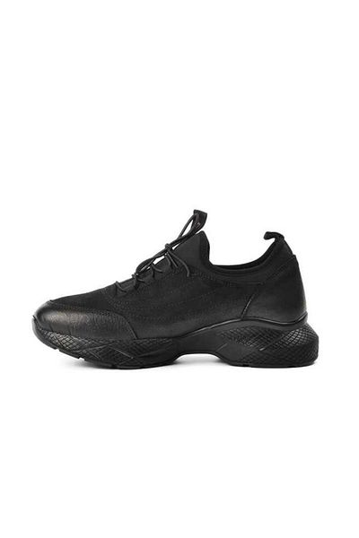 Venüs Women's Genuine Leather Airflow Sports Shoes Vn16603Y Black