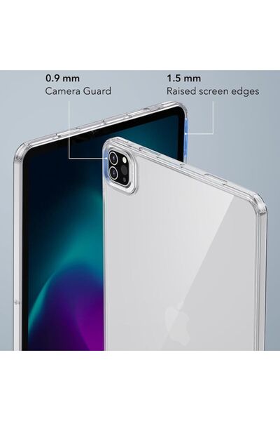 Dali Husă de protecție pentru Apple iPad Pro 11 2024, Classic Hybrid, margini negre, TPU, transparentă