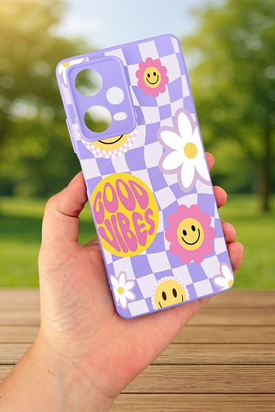 Vip Case Xiaomi Redmi Note 12 Pro 5G GOOD VIBES حافظة مطاطية كلاسيكية ممتصة للصدمات من السيليكون277