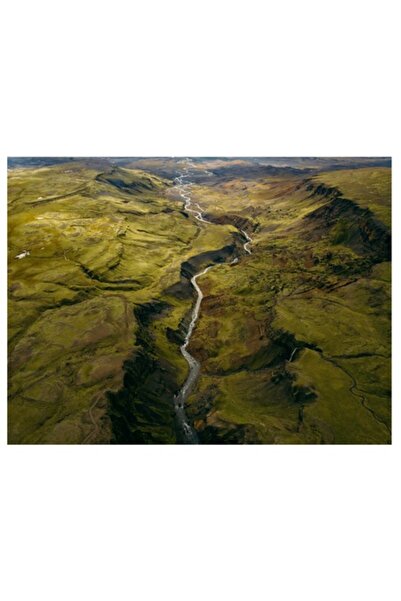 OEM Tablou Canvas, 'Intre munti calea apei serpuieste', Peisaj