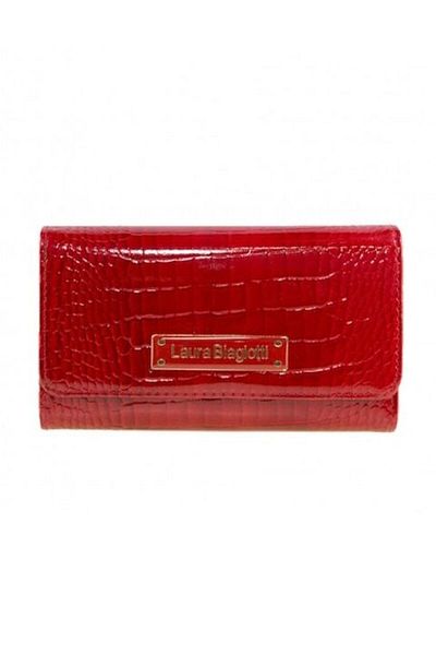 Laura Biagiotti Portofel de damă Laura Biagiotti, Piele Premium, 18x10x3 cm, Roșu