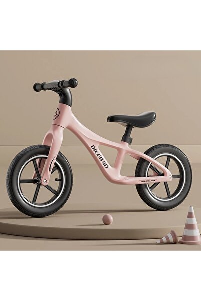 Flippy DALIP Kids Balance Bike, No Pedals, Ages 2-6, 2 Silent Wheels, Adjustable Seat 43-58 cm, Pink