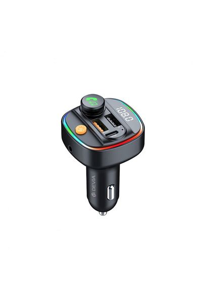 Baseus Modulator FM Baseus, conectare la bricheta mașinii, 2xUSB-A, 1xUSB-C, tip T, negru