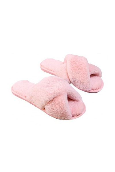 OEM Women's Slippers, Size 37, For Home, Plush, Pink