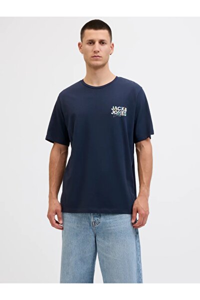 Jack & Jones JJGEPLAS TEE SS CREW ΛΟΥΡΙ LN