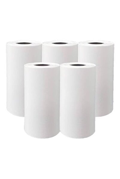Dali Set role termale pentru imprimanta termica, 5 role, 3m lungime fiecare, Alb