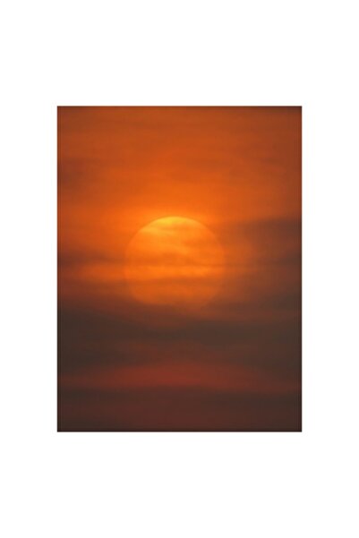 OEM Pictură pe pânză „Apus de soare prin nori de seară”, 100 x 150 cm