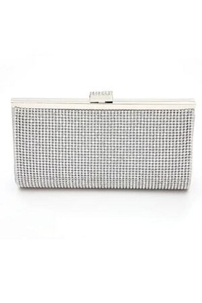 OEM Elegant Women's Bag, Silver, with Silver Chain, 225x50x100mm