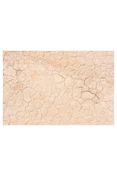 OEM Pictură pe pânză „Zidul crăpat al deșertului uscat”, 100 x 100 cm