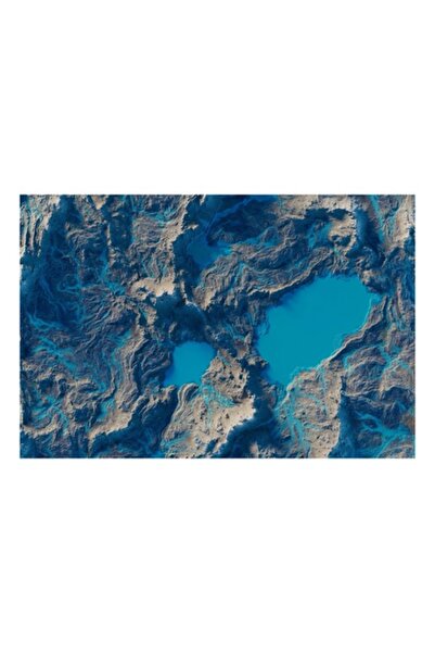 OEM Tablou Canvas, "Lumi ale apei si stancilor albastre", 90 x 50cm