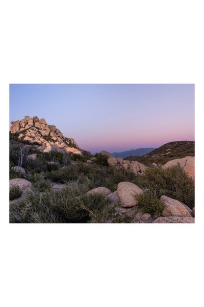 OEM Tablou Canvas, "Rasarit de soare printre stanci aride", 70 x 50 cm