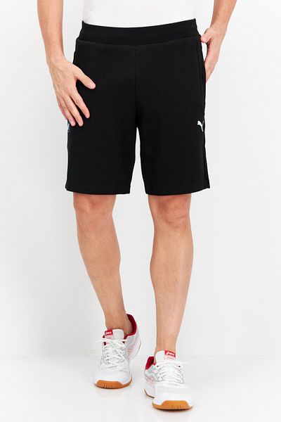 Puma x BMW Motorsport Men Sportswear Fit Brand Logo Outdoor Shorts, Black